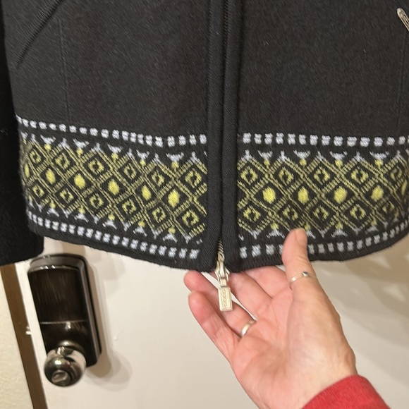 GREIGER COLLECTION WOOL VINTAGE ZIP UP SWEATER SIZE 40 - Picture 3 of 13